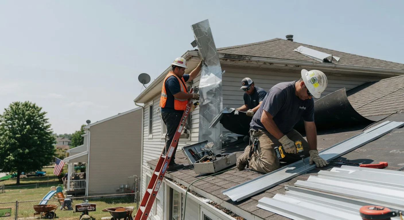 Storm Damage Metal Roof Repair in Pungoteague, VA
